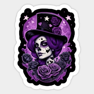 Calavera Morada - 08 Sticker